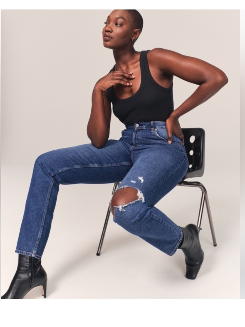 Abercrombie Curve Love High Rise Mom Jean